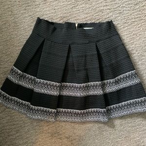 Black and silver skirt